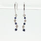 10k Sapphire and Diamond Dangle Earrings. Journey Sapphire Diamond Drop Earrings. st(46)