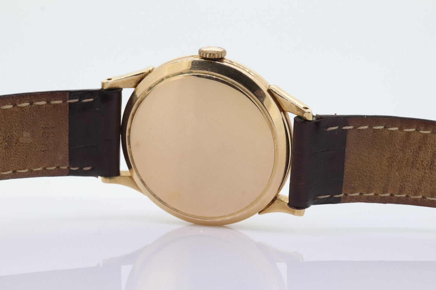 18K LONGINES Watch. Longines 18k Rose Gold Manual Watch. 30 Caliber 35mm ROUND Case