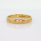 18k Otsby Barton Ring. 18k Yellow Gold Patterned Design. OB from Art Deco 1920 Era. Comfort Fit Band. st161
