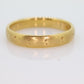 18k Otsby Barton Ring. 18k Yellow Gold Patterned Design. OB from Art Deco 1920 Era. Comfort Fit Band. st161
