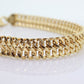 18k MILOR Infinity Wide Double LINK Chain Bracelet. 18k Infinity S Specialty Link Bracelet ITALY. st(167)