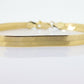 Vintage 14k Yellow Gold High Polish Gloss herringbone bracelet. Wide Herringbone Bracelet. Herringbone chain bracelet. st(178)