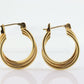 10k Gold HOOP Earrings. 10k Yellow Gold Triple HOOP earrings Twisted design. . st63