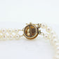 Pearl Bracelet Double Strand Pearls 14k yellow gold Pearl clasp. Pearl Bracelet. Pearl Bracelet st(69)