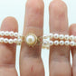Pearl Bracelet Double Strand Pearls 14k yellow gold Pearl clasp. Pearl Bracelet. Pearl Bracelet st(69)