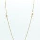 Tiffany & Co. 18k Gold Chain and Pearl Necklace. Pearls by the Yard. Marked 750 Elsa Peretti. st(426)