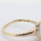 18k / 14K Aquamarine Solitaire ring. Genuine Natural Light Aquamarine Emerald cut gem. Vintage Aquamarine ring. st(98)
