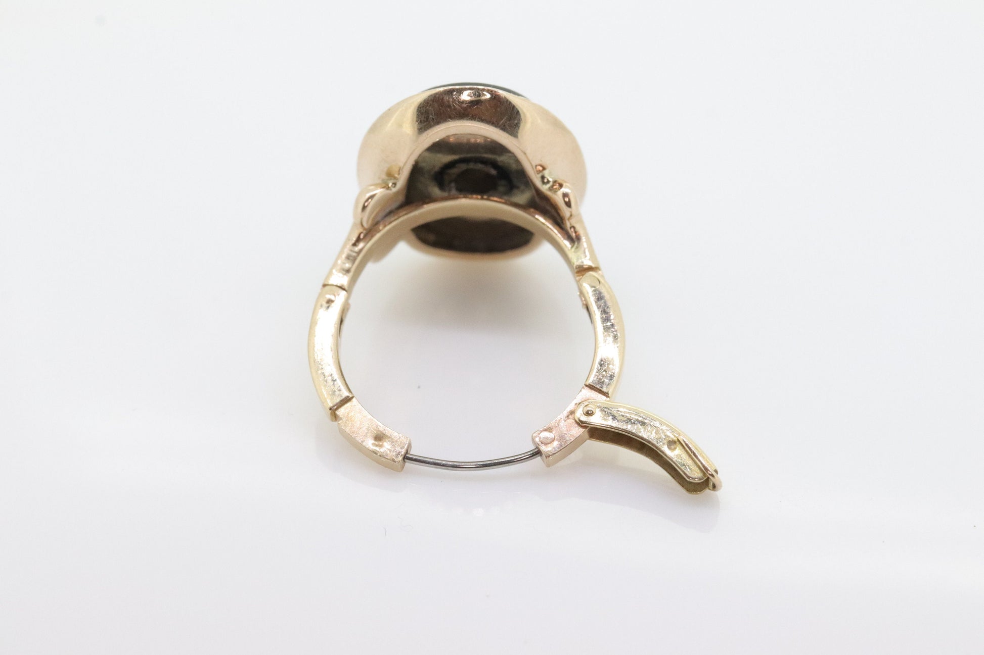 Onyx and Diamond Ring. Art Deco Onyx Bezel. 14k Gold Arthritic Knuckle Fit ring. Finger Fit 14k Shank. Adjustable Fat Knuckle ring. st(225)