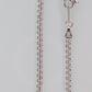 Solid Platinum Bracelet. Bismark Platinum Bracelet made in Italy 950PT. Thin White Plat bracelet chain. st(165)