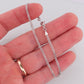 Solid Platinum Bracelet. Bismark Platinum Bracelet made in Italy 950PT. Thin White Plat bracelet chain. st(165)
