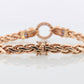 14k Gold Jaguar Bracelet Sapphire Panther Bracelet Leopard Bracelet Circle of Life Mouth Cat Weave Bracelet. Woven bracelet st(660)