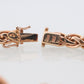 14k Gold Jaguar Bracelet Sapphire Panther Bracelet Leopard Bracelet Circle of Life Mouth Cat Weave Bracelet. Woven bracelet st(660)
