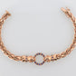 14k Gold Jaguar Bracelet Sapphire Panther Bracelet Leopard Bracelet Circle of Life Mouth Cat Weave Bracelet. Woven bracelet st(660)