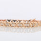 Screw Head Link Bracelet 14k Gold. XO XO Fancy 14k yellow gold Chain Link Bracelet. Multi-tone Love Kiss Bracelet. st(380)