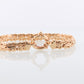 Heavy 14k Byzantine Bracelet. 14k Yellow Gold Wide Flattened Flat Byzantine Bracelet. 7.5in length 7mm wide. ITALY