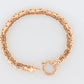Heavy 14k Byzantine Bracelet. 14k Yellow Gold Wide Flattened Flat Byzantine Bracelet. 7.5in length 7mm wide. ITALY
