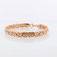 Heavy 14k Byzantine Bracelet. 14k Yellow Gold Wide Flattened Flat Byzantine Bracelet. 8grams 7mm wide. Turkey