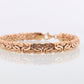 Heavy 14k Byzantine Bracelet. 14k Yellow Gold Wide Flattened Flat Byzantine Bracelet. 8grams 7mm wide. Turkey
