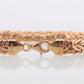 Heavy 14k Byzantine Bracelet. 14k Yellow Gold Wide Flattened Flat Byzantine Bracelet. 8grams 7mm wide. Turkey