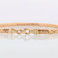 18k Byzantine Bracelet. 18k Yellow Gold Wide Flattened Flat Byzantine Bracelet. Kitsinian 4.0grams 4mm wide. Italy