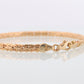 18k Byzantine Bracelet. 18k Yellow Gold Wide Flattened Flat Byzantine Bracelet. Kitsinian 4.0grams 4mm wide. Italy