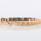 14K Greek KEY Chain Bracelet. 14k Yellow Gold Polished Greek Key chain bracelet. 14k Yellow gold Italy 6.1grams st(215)