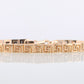 14K Greek KEY Chain Bracelet. 14k Yellow Gold Polished Greek Key chain bracelet. 14k Yellow gold Italy 6.1grams st(215)