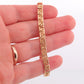 14K Greek KEY Chain Bracelet. 14k Yellow Gold Polished Greek Key chain bracelet. 14k Yellow gold Italy 6.1grams st(215)