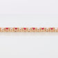 925 Sterling Silver Ruby and CZ Tennis Bracelet. Gold Tone Sterling Silver Tennis bracelet. st(275)
