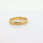 18k Otsby Barton Ring. 18k Yellow Gold Patterned Design. OB from Art Deco 1920 Era. Comfort Fit Band. st161
