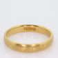 18k Otsby Barton Ring. 18k Yellow Gold Patterned Design. OB from Art Deco 1920 Era. Comfort Fit Band. st161