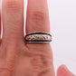 Black Hills Gold Sterling Silver Band. 10k Black Hills Gold Inlays ring. Black Hills Enamel ring st60