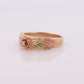 Black Hills Gold Ring. Diamond Ring. 10k Multi-Tone Gold. Black Hills Gold Design with diamond. Wedding Band st(62)