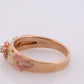 Black Hills Gold Ring. Diamond Ring. 10k Multi-Tone Gold. Black Hills Gold Design with diamond. Wedding Band st(62)