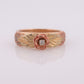 Black Hills Gold Ring. Diamond Ring. 10k Multi-Tone Gold. Black Hills Gold Design with diamond. Wedding Band st(62)