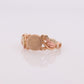 Black Hills Gold Signet Initial Ring. 10k Multi-Tone Black Hills Gold Signet band. Blank, Engraving, Monogram st(62)