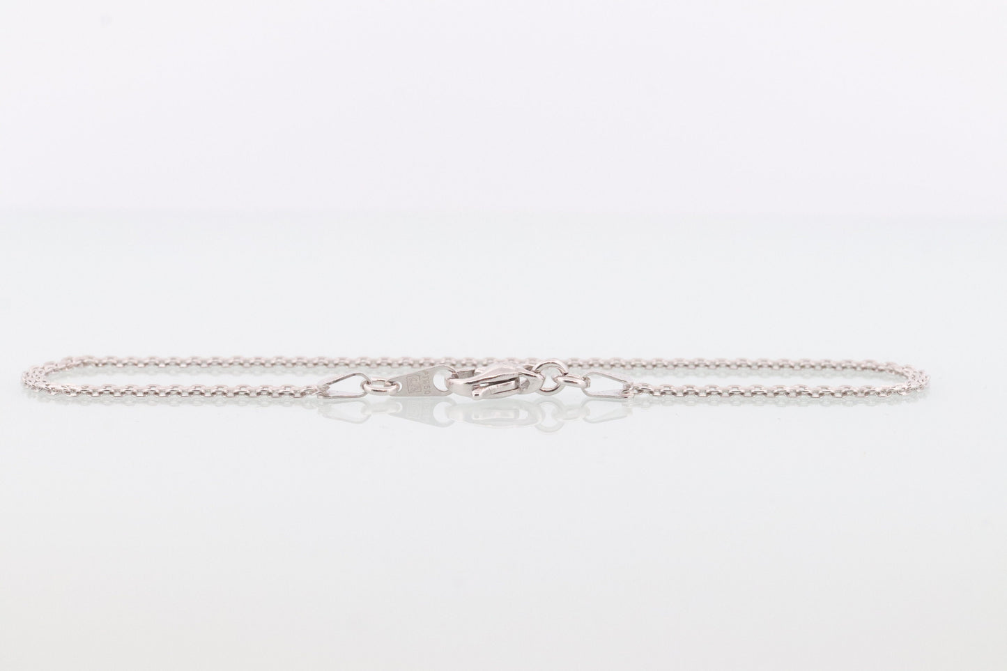 Solid Platinum Bracelet. Bismark Platinum Bracelet made in Italy 950PT. Thin White Plat bracelet chain. st(165)