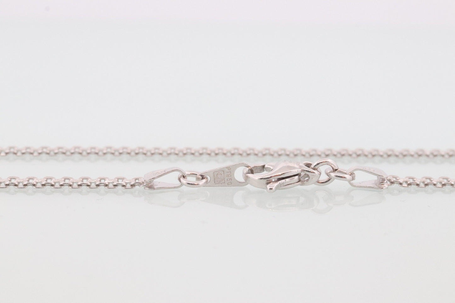 Solid Platinum Bracelet. Bismark Platinum Bracelet made in Italy 950PT. Thin White Plat bracelet chain. st(165)