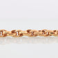 14k Weave Bracelet. Yellow gold Textured Rolo Weave Rope Link Chain Bracelet. High Quality ITALY wide bracelet. st(391)