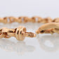 14k Weave Bracelet. Yellow gold Textured Rolo Weave Rope Link Chain Bracelet. High Quality ITALY wide bracelet. st(391)