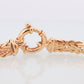 Heavy 14k Byzantine Bracelet. 14k Yellow Gold Wide Flattened Flat Byzantine Bracelet. 7.5in length 7mm wide. ITALY