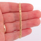 18k Byzantine Bracelet. 18k Yellow Gold Wide Flattened Flat Byzantine Bracelet. Kitsinian 4.0grams 4mm wide. Italy