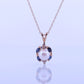 Pearl Sapphire diamond pendant. 14k Pearl Genuine diamond Sapphire halo pendant with rope necklace. Pearl Halo pendant Yellow gold. st(61)