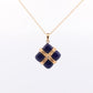 14k Lapis Lazuli Pendant. GIFT square wrapped presents Blue Lapis Lazuli gold Necklace. Carved Lapis Blue. st(124)