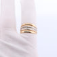 14k Textured Wide Dome 14k Yellow and White Gold Band. 14k Engraved and Textured ring. Diamond Cut Dome ring. st(144)