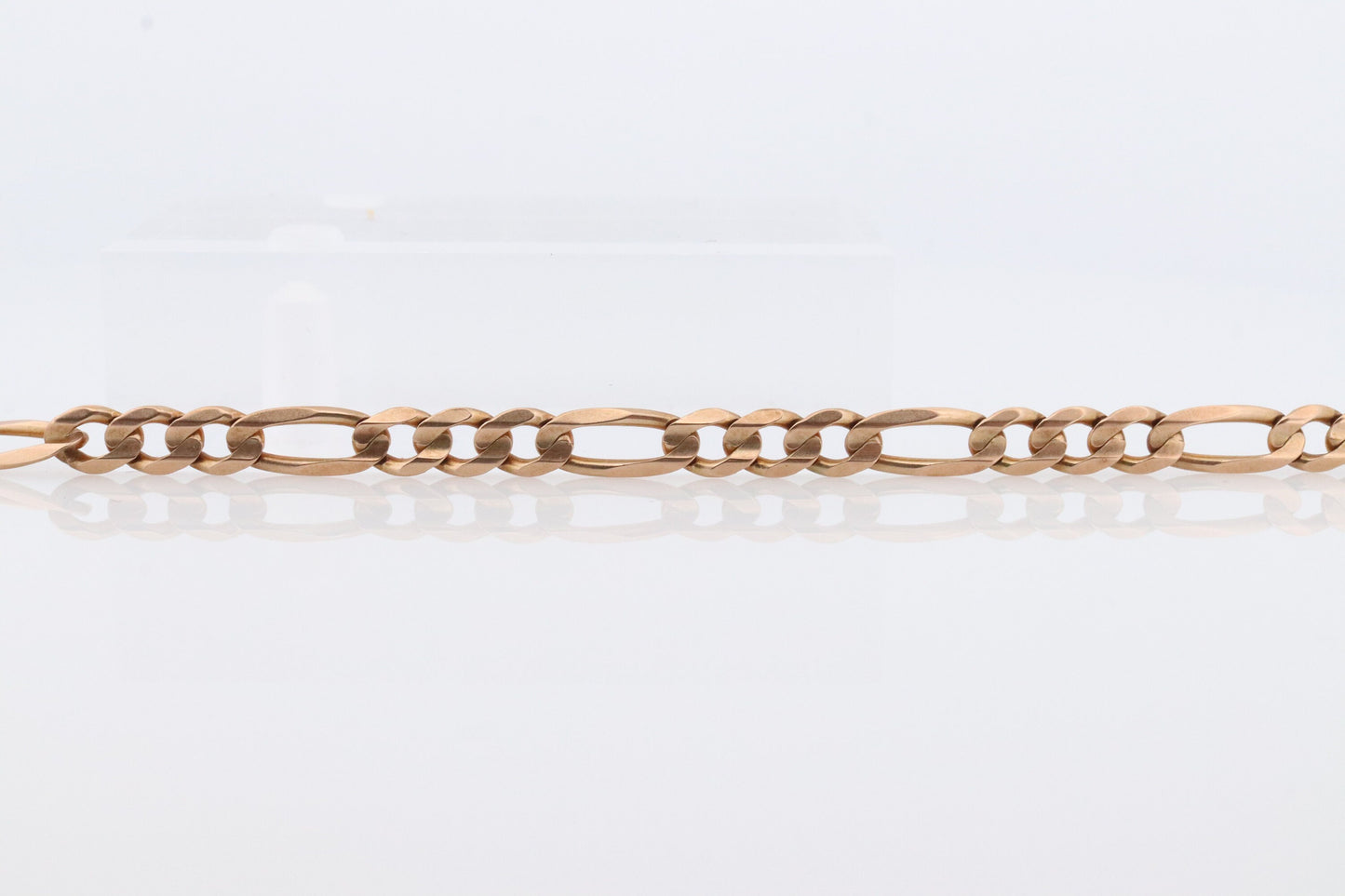 10k Figaro Chain Bracelet. 10k Solid Yellow Gold Figaro Bracelet Italy. st(111)