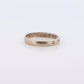 10k Diamond Bezel SEt band. 10k White Gold Dainty Diamond Etoile Ring. Fun Genuine Diamond eternity band st(140)