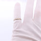 10k Diamond Bezel SEt band. 10k White Gold Dainty Diamond Etoile Ring. Fun Genuine Diamond eternity band st(140)