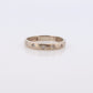10k Diamond Bezel SEt band. 10k White Gold Dainty Diamond Etoile Ring. Fun Genuine Diamond eternity band st(140)