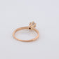 Otsby Barton Diamond Ring. 14k Yellow Gold HIGH Claw Design. OB from Art Deco 1920 Era. Round Diamond Claw ring. st(200)